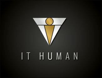 Projekt graficzny logo dla firmy online IT HUMAN